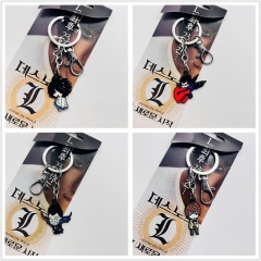 4 Styles Death Note Cartoon Cute Anime Keychain