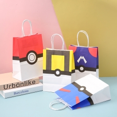 12PCS/SET 21*15*8CM Pokemon Cartoon Anime Paper Bag