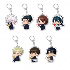 7 Styles Jujutsu Kaisen Cartoon Anime Acrylic Keychain