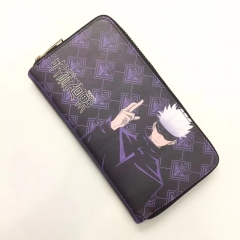 Jujutsu Kaisen Cartoon Pattern Coin Purse Anime Long Wallet