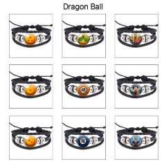 21 Styles Dragon Ball Z Cartoon Anime Bracelet Wristband