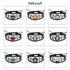 21 Styles Haikyuu Cartoon Anime Bracelet Wristband