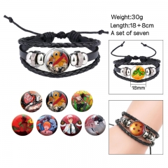 (Replaceable Pattern)2 Styles Chainsaw Man Cartoon Anime Bracelet Wristband