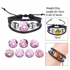 (Replaceable Pattern)Honkai Impact 3 Cartoon Anime Bracelet Wristband