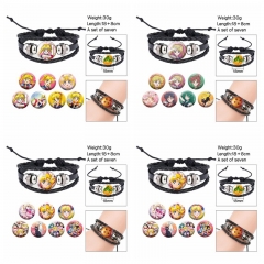 (Replaceable Pattern)3 Styles Pretty Soldier Sailor Moon Cartoon Anime Bracelet Wristband