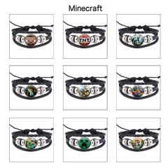21 Styles Minecraft Cartoon Anime Bracelet Wristband