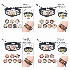 (Replaceable Pattern)3 Styles SPY×FAMILY Cartoon Anime Bracelet Wristband