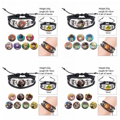 (Replaceable Pattern)3 Styles JoJo's Bizarre Adventure Cartoon Anime Bracelet Wristband