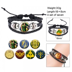 (Replaceable Pattern)The Legend Of Zelda Cartoon Anime Bracelet Wristband