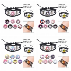 (Replaceable Pattern)4 Styles Sanrio Cartoon Anime Bracelet Wristband