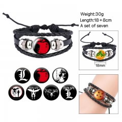 (Replaceable Pattern)2 Styles Death Note Cartoon Anime Bracelet Wristband