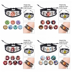 (Replaceable Pattern)6 Styles Jujutsu Kaisen Cartoon Anime Bracelet Wristband