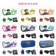 9 Styles Blue Lock Cartoon Pattern Pencil Case Anime Pencil Bag