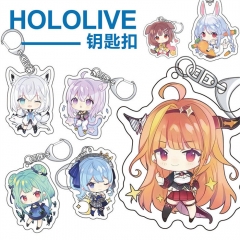 HOLOLIVE 白上吹雪夏色祭赤井心大神澪紫咲诗音钥匙扣