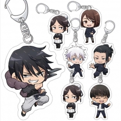 9 Styles Jujutsu Kaisen Cartoon Anime Acrylic Keychain