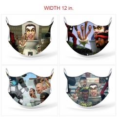 8 Styles Skibidi Toilet Cartoon Pattern Anime Mask