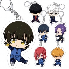 34 Styles Blue Lock Cartoon Anime Acrylic Keychain