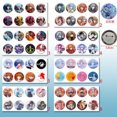 8个一套5.8CM）8款EVA58mm8个装彩虹膜胸针一包