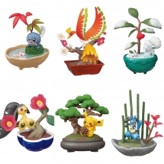 6PCS/SET 6-8CM Pokemon Cartoon Anime PVC Figure Toy