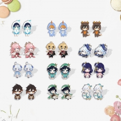 24 Styles Genshin Impact Anime Alloy Earring