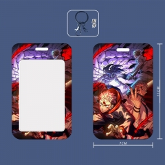 2 Styles Jujutsu Kaisen Cartoon Anime Card Holder Keychain