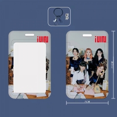 2 Styles K-POP (G)I-DLE Korean Group Card Holder Keychain