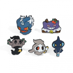 5 Styles Pokemon Cartoon Pendant Character Anime Badge Brooch