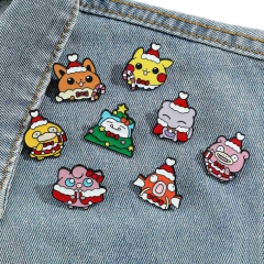 9 Styles Pokemon Cartoon Pendant Character Anime Badge Brooch