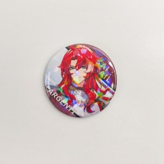 3 Styles 58mm Honkai: Star Rail Cartoon Acrylic Anime Alloy Badge Brooch