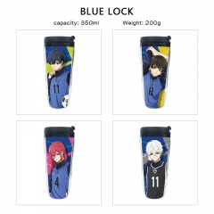 8 Styles 350ML Blue Lock Cartoon Pattern Mug Anime Plastic Water Cup
