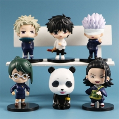 6PCS/SET 6-8CM Jujutsu Kaisen Gojo Yuji Cartoon Anime PVC Figure