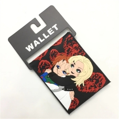 Child's Play Chucky Cartoon Pattern Coin Purse PVC Anime Short Wallet
