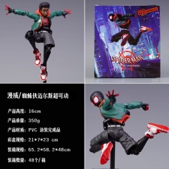 漫威蜘蛛侠迈尔斯超可动 高16cm 重量350g 彩盒21X7X23cm 48个一箱