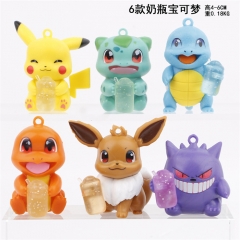 8PCS/SET 4-6CM Pokemon Cartoon PVC Anime Figure (Opp Bag)