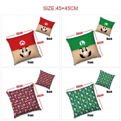 45x45双面印花抱枕 超级玛丽