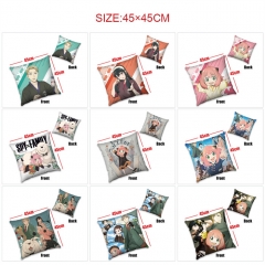 45x45双面印花抱枕 间谍过家家