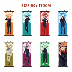 60*170CM 12 Styles Jujutsu Kaisen Wall Scroll Cartoon Pattern Decoration Anime Wallscroll