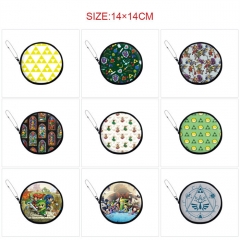 塞尔达传说  pu皮革圆形拉链零钱包