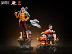 航海王 蒙奇.D.路飞 & 希尔巴兹.雷利  正版公仔