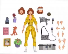 18CM NECA Teenage Mutant Ninja Turtles April O'Neil 1987# PVC Anime Action Figure Toy