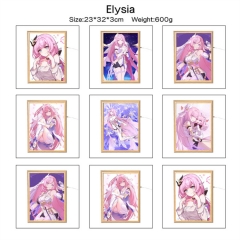 崩三爱莉希雅 大号A4 精品动漫周边夜灯画灯光画魔镜