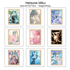 初音未来 大号A4 精品动漫周边夜灯画灯光画魔镜