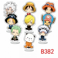 B382 海贼王 小立牌 9个一套