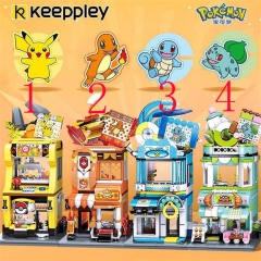 3 Style Pokemon Anime PVC Building Block Figure