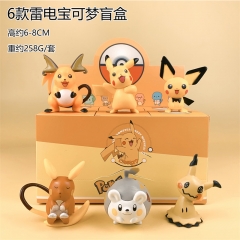 6PCS/SET 6-8CM Pokemon Cartoon Blind Box Anime PVC Figure Toy