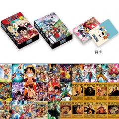 海贼王新款30张双面小卡 LOMO卡 贺卡 书签 照片卡