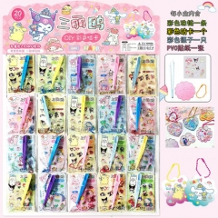 8入大号三丽鸥DIY限定钻石贴贴画-整套8袋