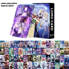 60张原神盒装双面小卡 动漫周边 LOMO卡 照片卡 贺卡