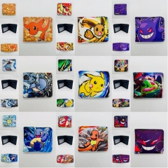 11 Styles Pokemon Cartoon Pattern Short Purse Anime Wallet
