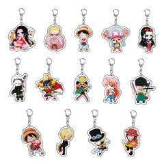 14 Styles One Piece MONKEY D LUFFY Roronoa Zoro Anime Keychain